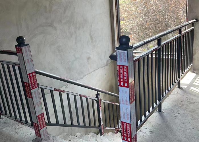 别墅栏杆现场