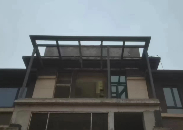 别墅栏杆现场