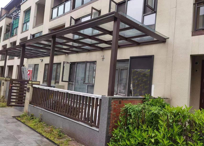 别墅栏杆现场