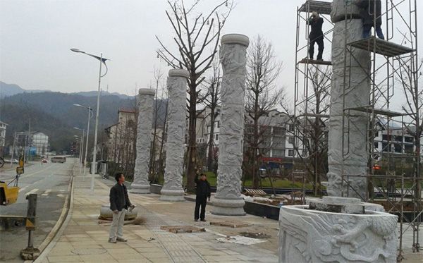 重庆石雕厂家/文化柱雕塑柱/重庆石雕工厂